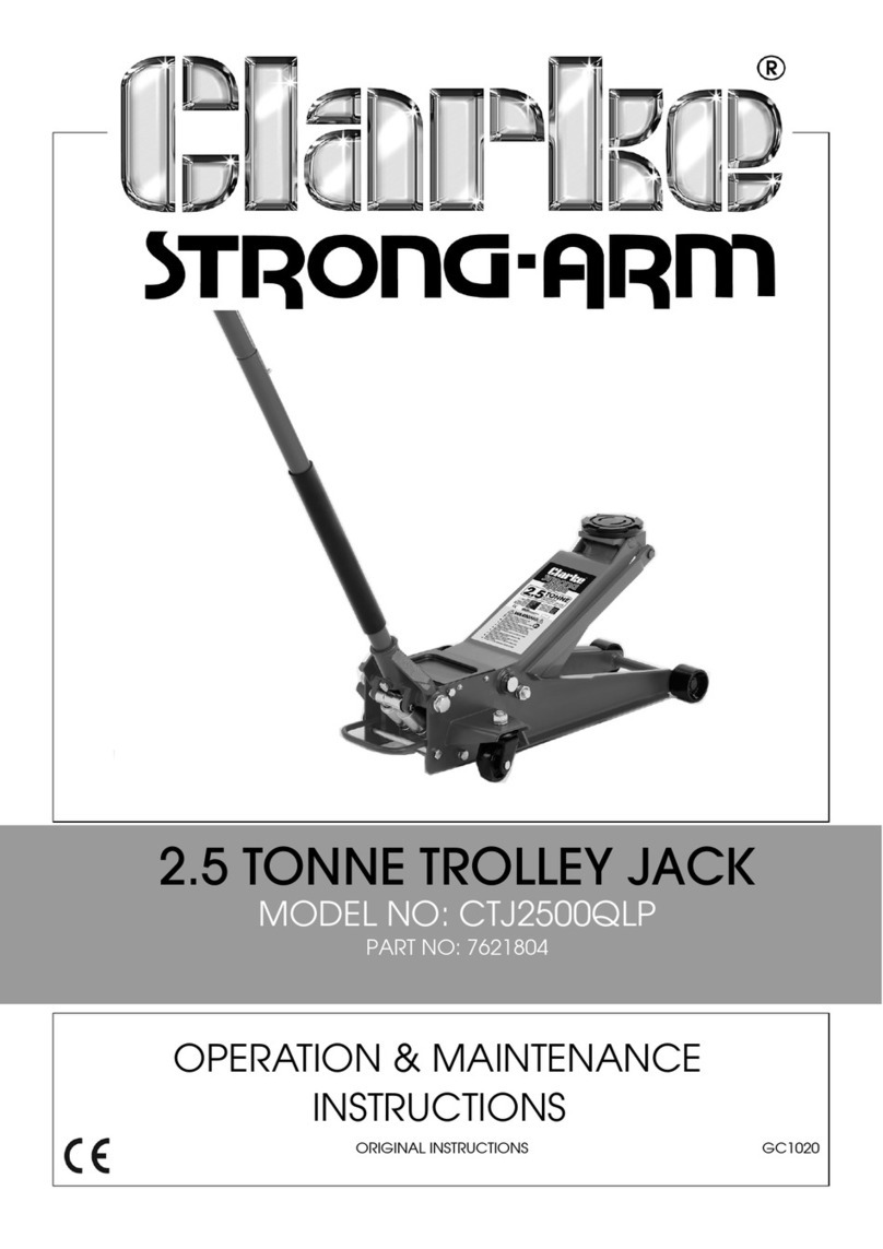 Clarke Strong-Arm CTJ2500QLP Instruction Manual