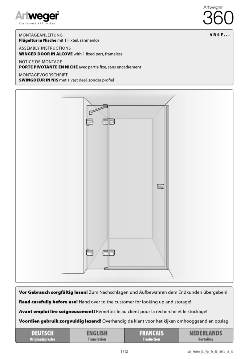Artweger 360 9R5F Series User manual Artweger 360 9R5F Series User manual