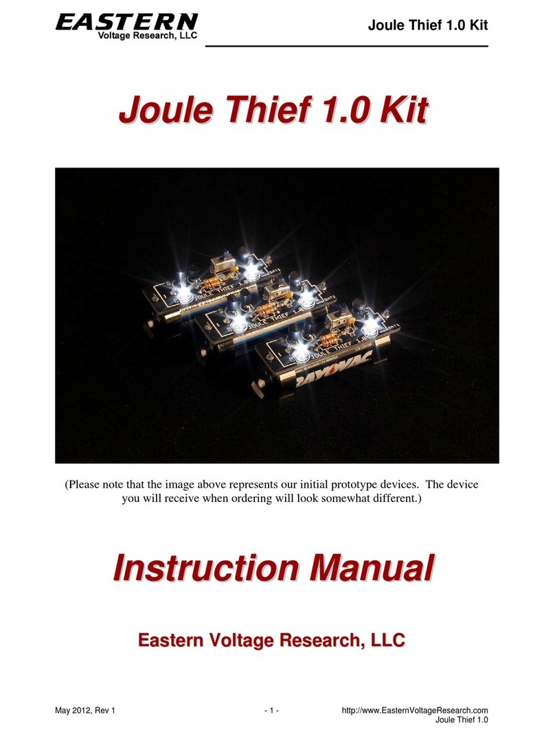 Eastern Voltage Research Joule Thief 1.0 instruction manual Eastern Voltage Research Joule Thief 1.0 instruction manual