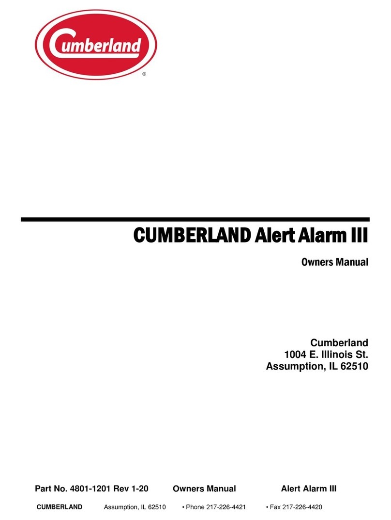 Cumberland Alert Alarm III owner's manual Cumberland Alert Alarm III owner's manual