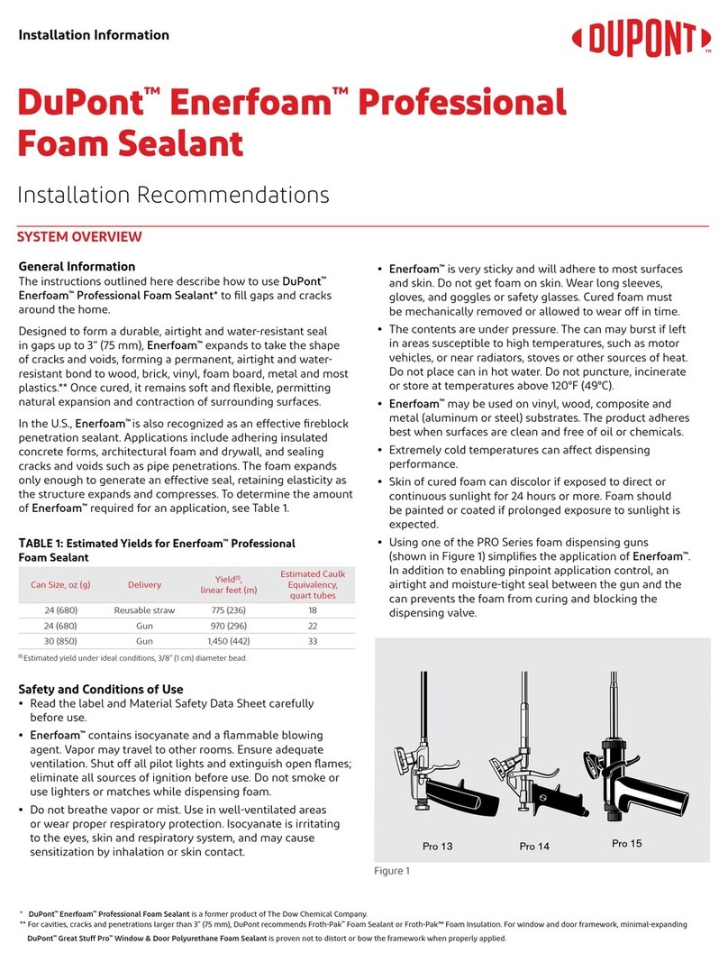 Dupont Enerfoam Installation information