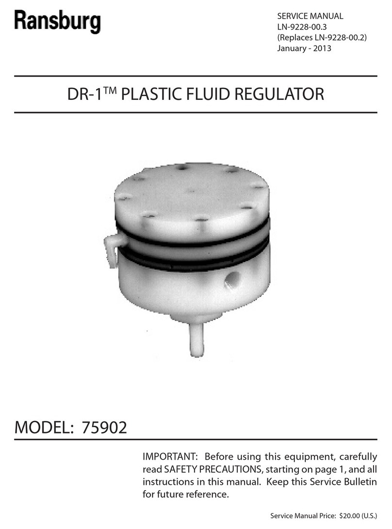 Ransburg DR-1 75902 Service manual