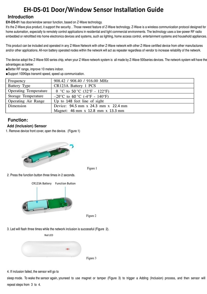 Zwave EH-DS-01 installation guide