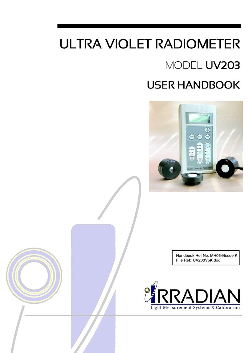 Irradian UV203 User handbook
