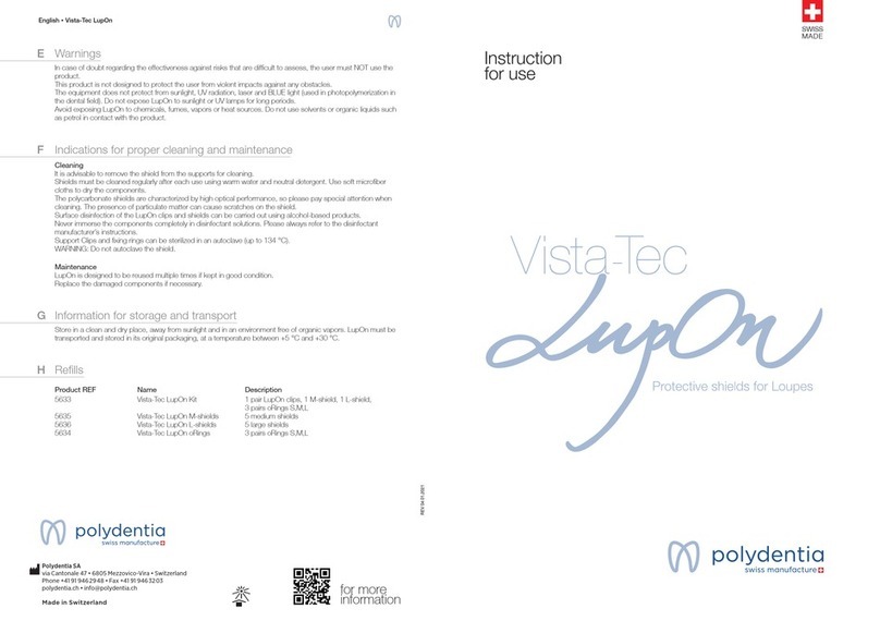 POLYDENTIA Vista-Tec LupOn Instructions for use