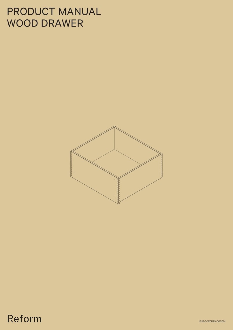 Reform WOOD DRAWER product manual