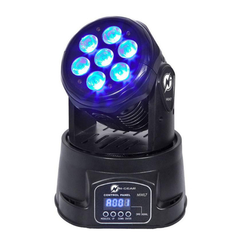 N-Gear MOVE WASH LIGHT 7 user manual