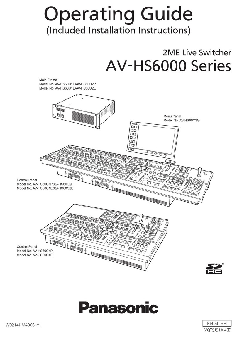 Panasonic AV-HS6000 Operation guide