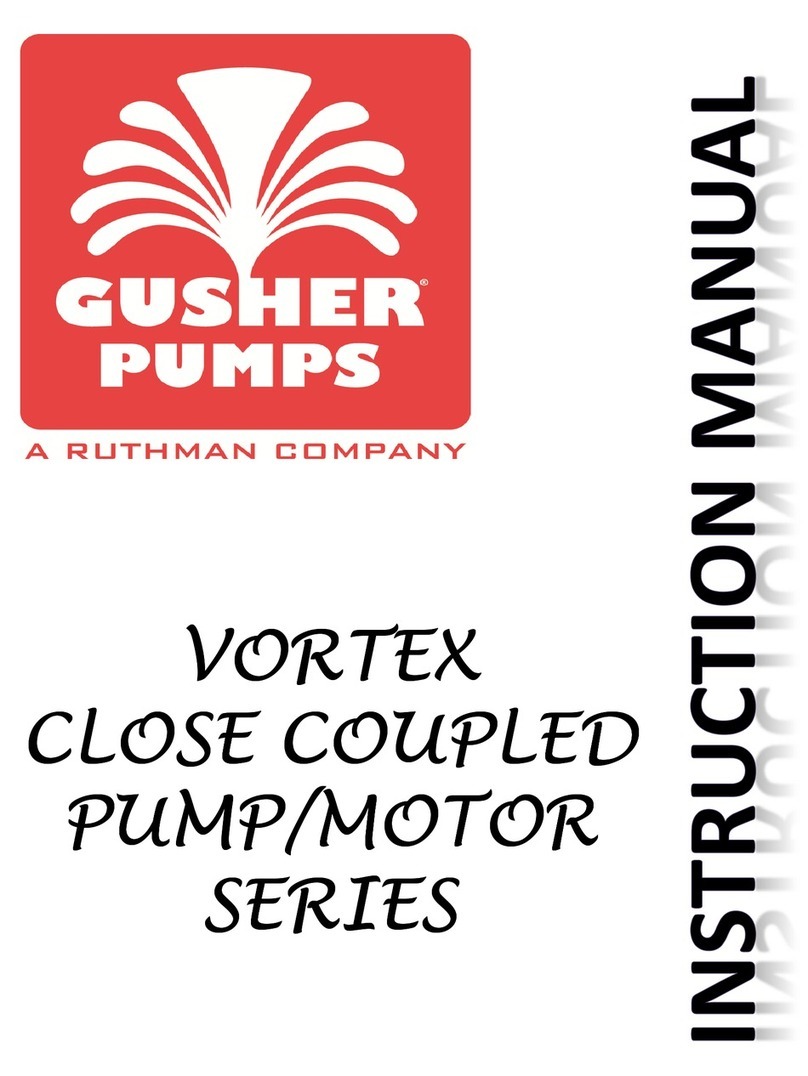 GUSHER PUMPS Vortex Series instruction manual GUSHER PUMPS Vortex Series instruction manual
