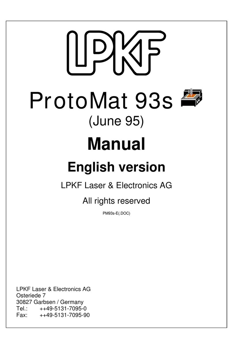 LPKF ProtoMat 93s User manual