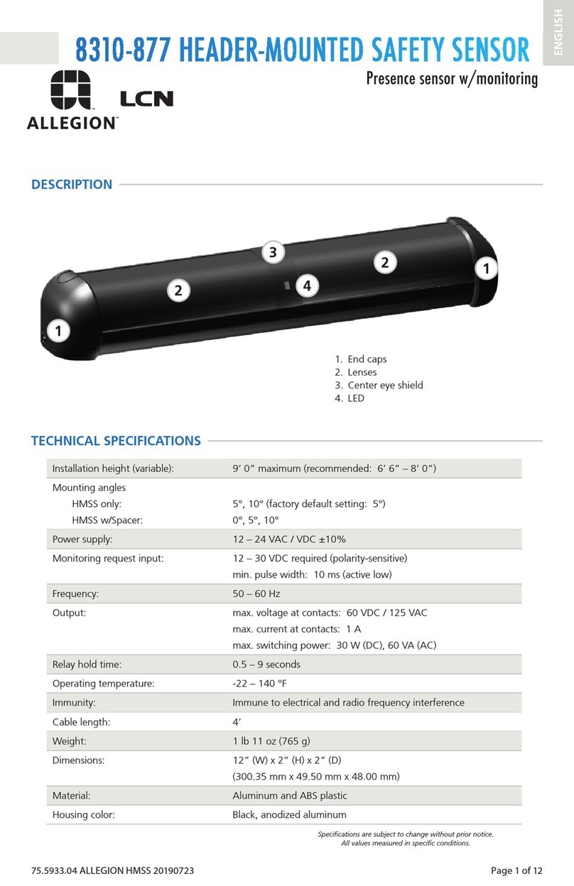 Allegion 8310-877 manual