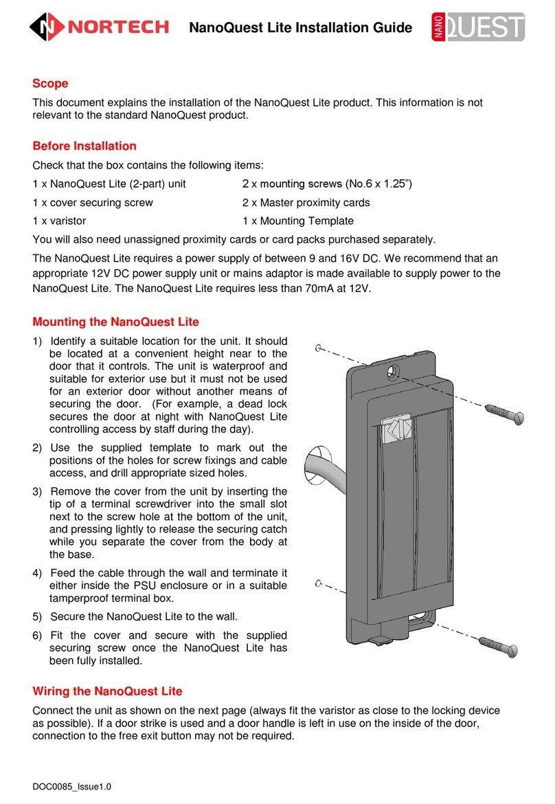 Nortech NanoQuest Lite User manual