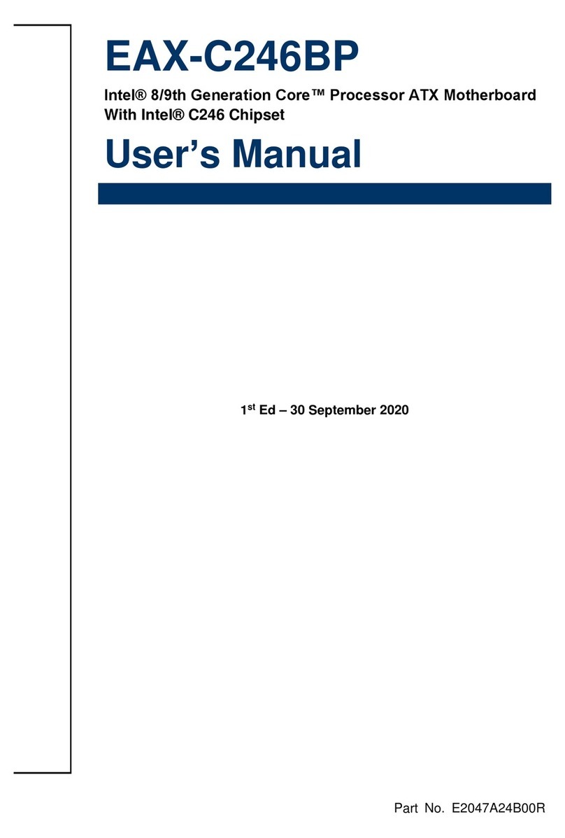 Avalue Technology EAX-C246BP User manual
