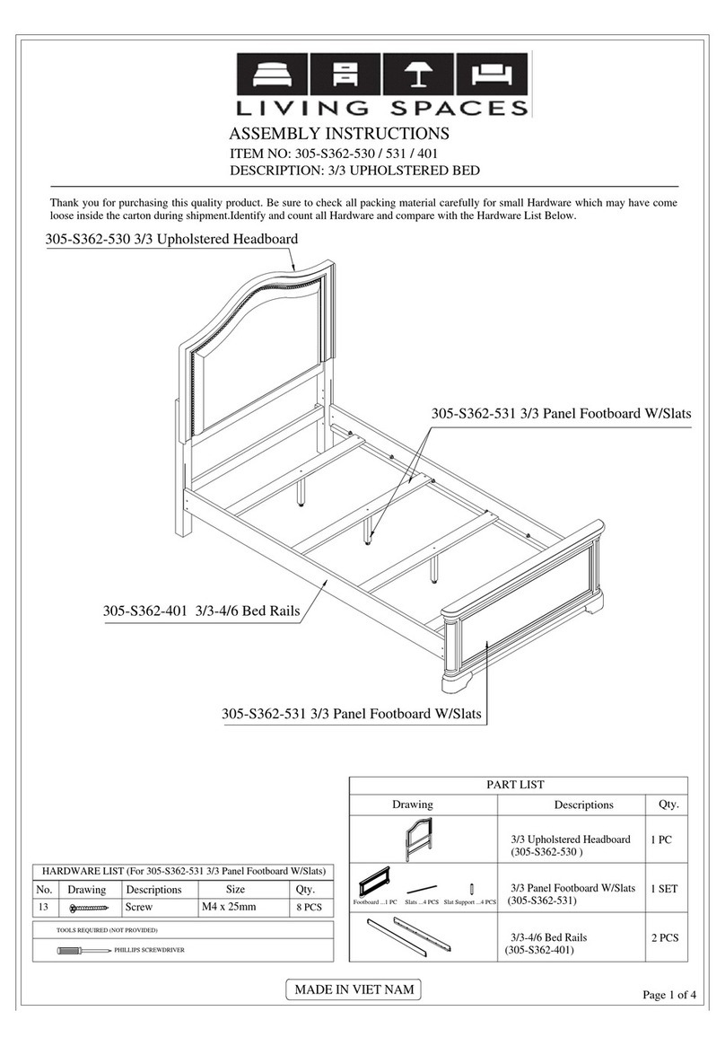Living Spaces 305-S362-530 User manual