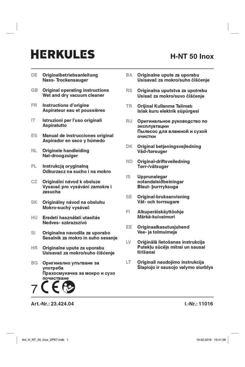 HERKULES H-NT 50 Inox Original operating instructions