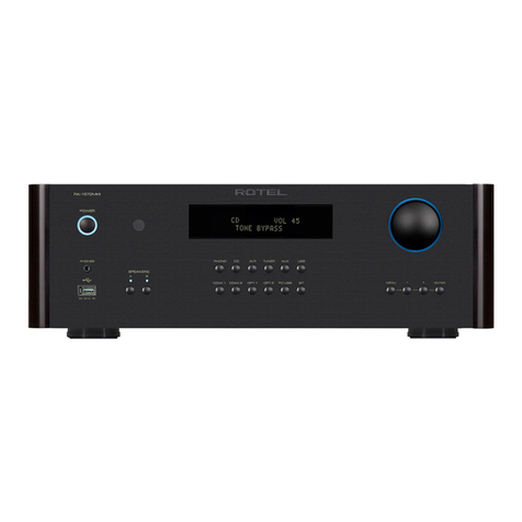 Rotel RA-1572MKII User manual Rotel RA-1572MKII User manual