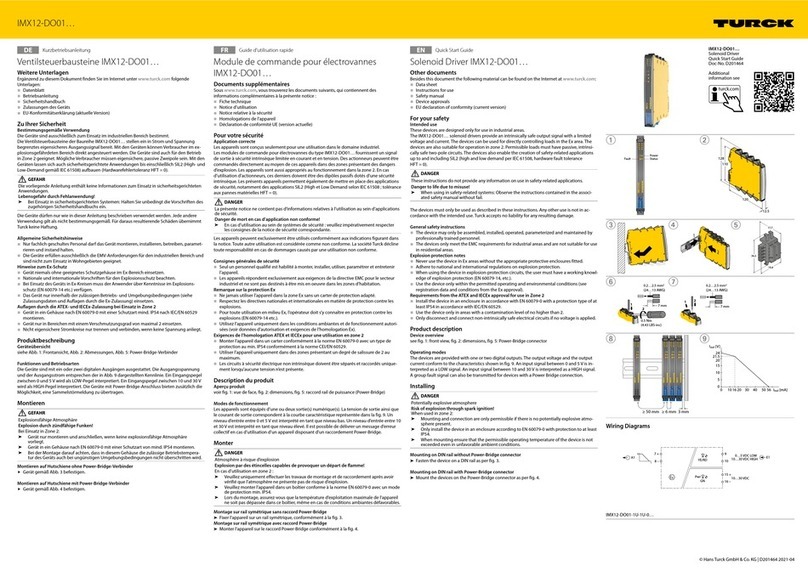 turck IMX12-DO01 Series quick start guide