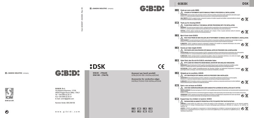 Bandini Industrie GI.BI.DI. DSK40 Instructions for installations
