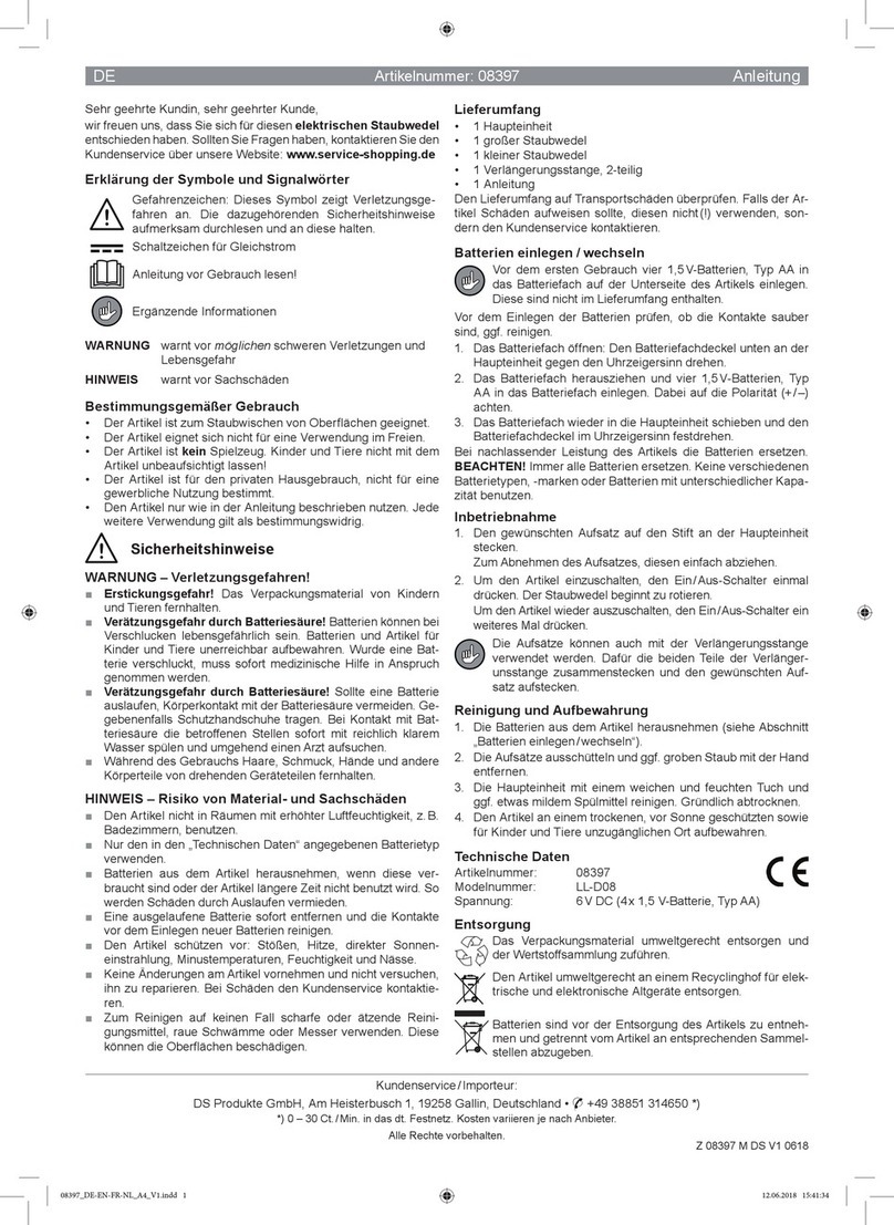 DS Produkte LL-D08 instructions