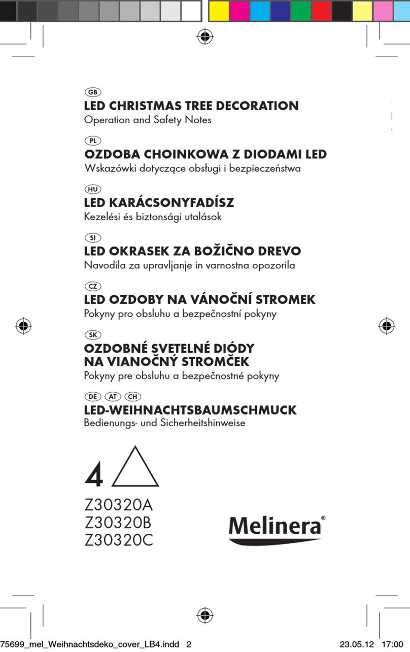 MELINERA Z30320A Operation and safety notes