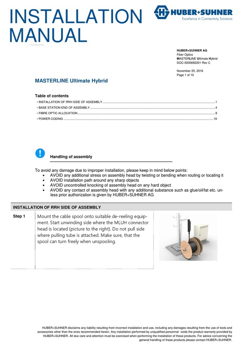 HUBER+SUHNER MASTERLINE Ultimate Hybrid User manual HUBER+SUHNER MASTERLINE Ultimate Hybrid User manual