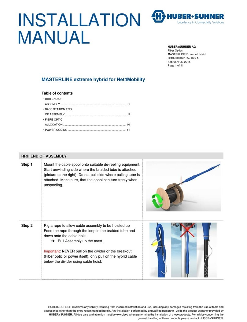 HUBER+SUHNER MASTERLINE Extreme Hybrid installation manual