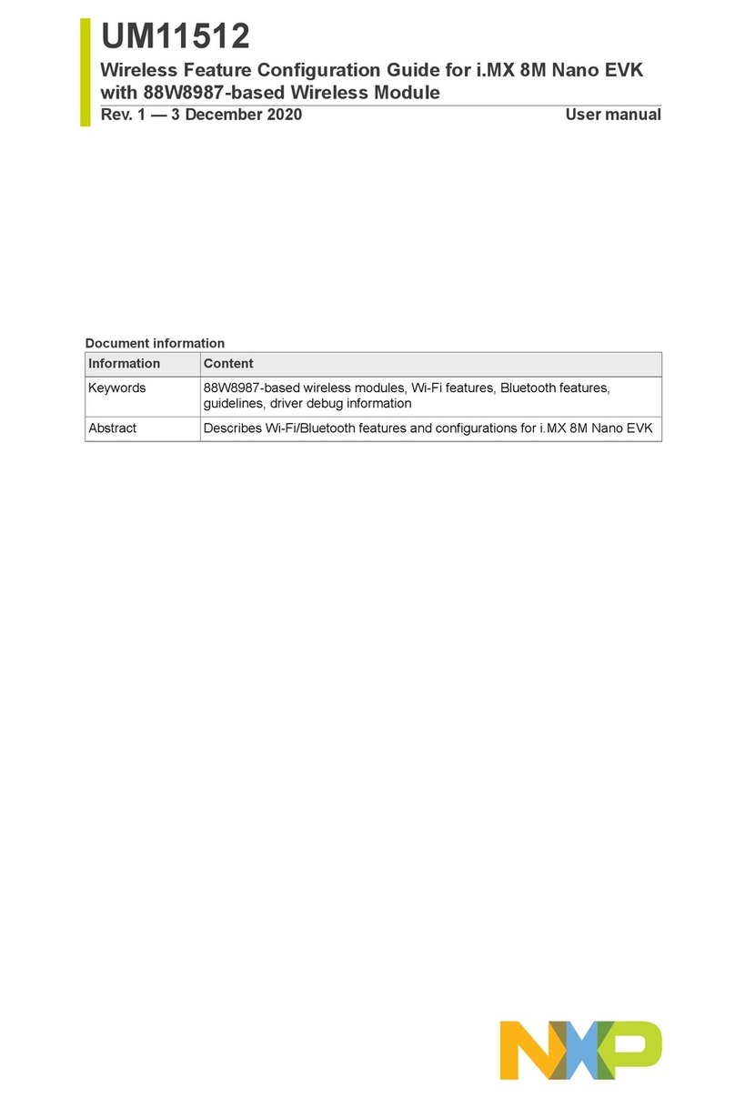 NXP Semiconductors 88W8987 user manual