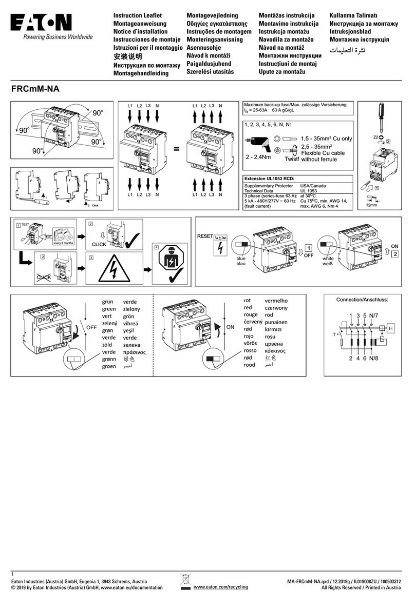 Eaton FRCmM-NA Instruction leaflet