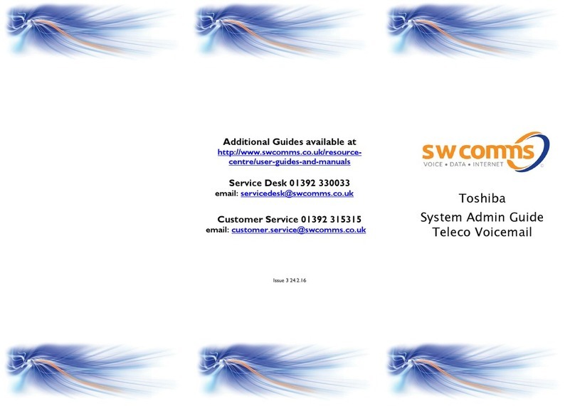 SW Comms Toshiba System Admin Guide