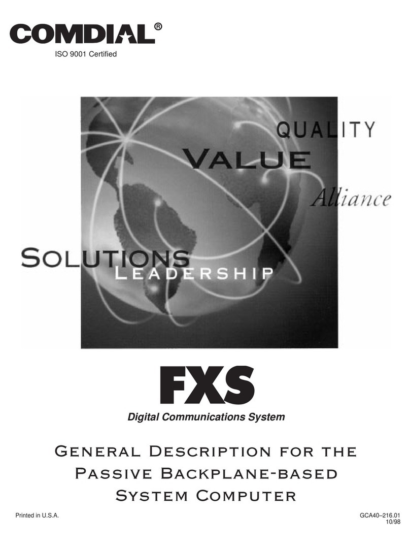 Comdial FX Series General description Comdial FX Series General description