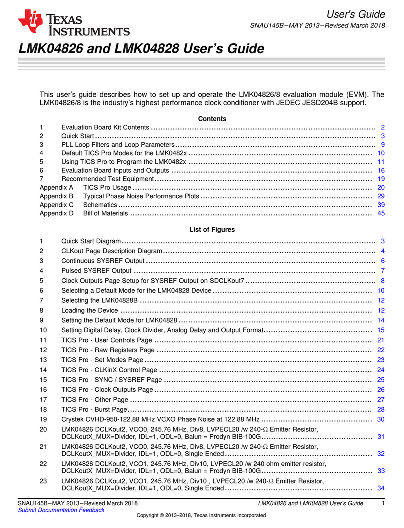 Texas Instruments LMK04826 User manual