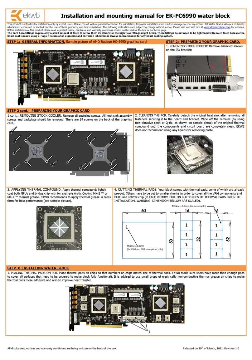 ekwb EK-FC6990 INSTALLATION AND MOUNTING MANUAL
