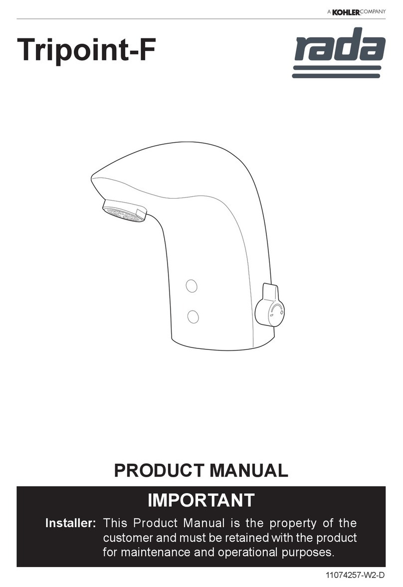 Kohler Rada Tripoint-F 2.1658.011 User manual Kohler Rada Tripoint-F 2.1658.011 User manual