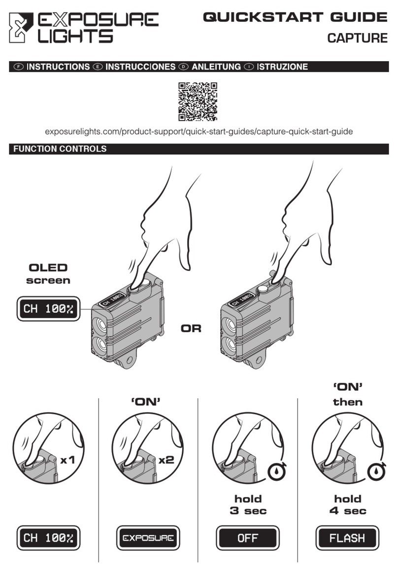 Exposure Lights CAPTURE quick start guide