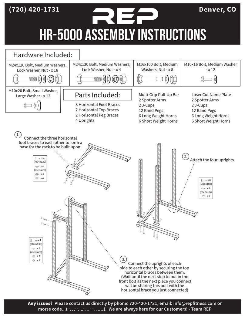 REP HR-5000 Assembly instructions