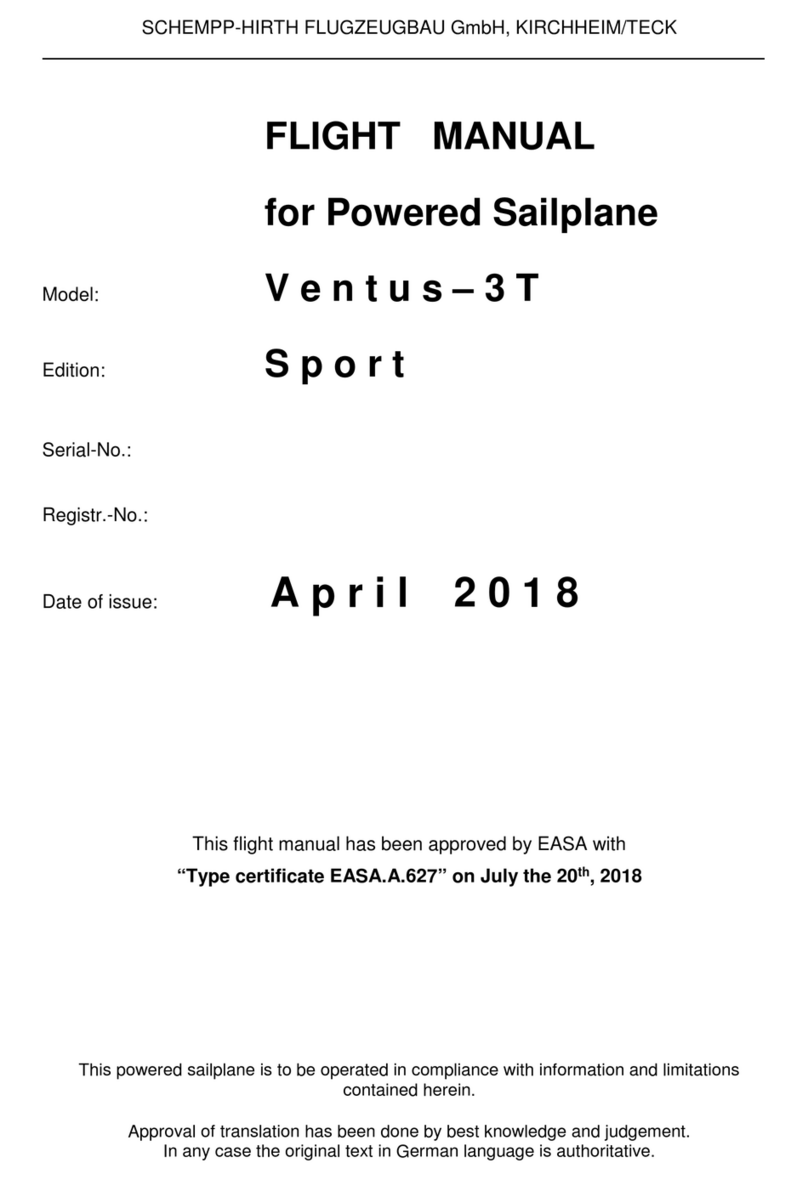 Schempp-Hirth Flugzeugbau Ventus-3T Sport Flight manual