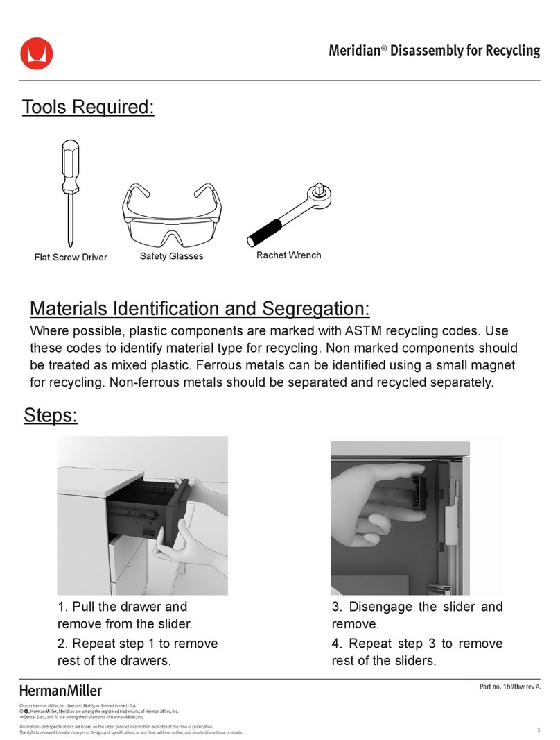 Herman Miller Meridian Disassembly for Recycling