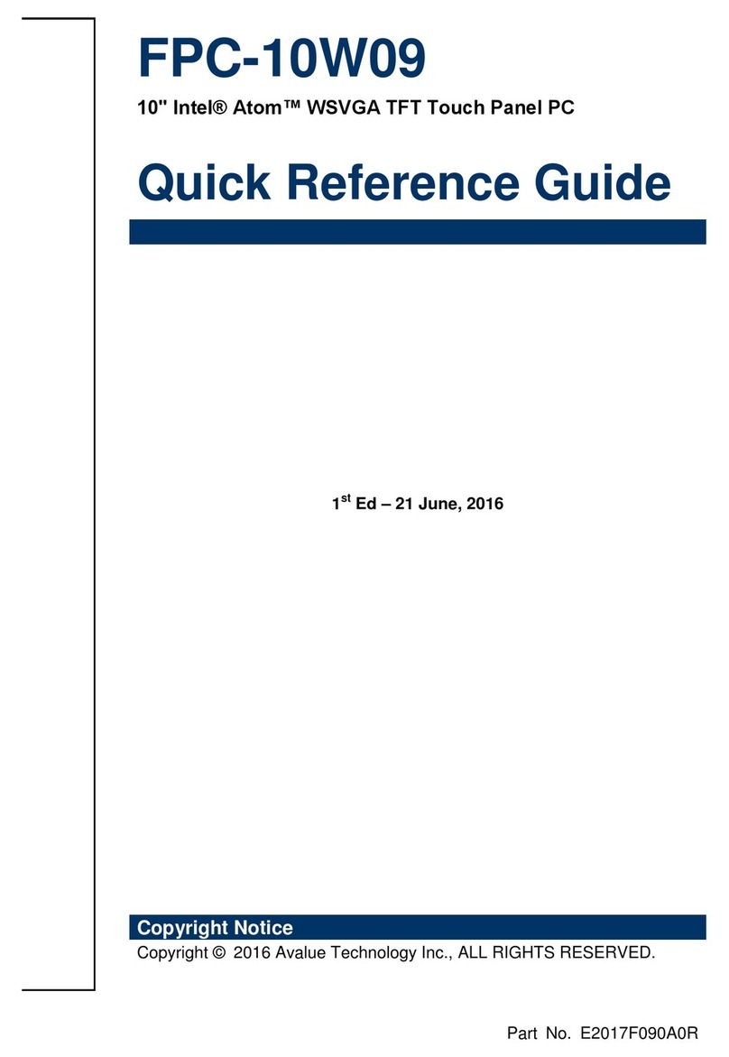 Avalue Technology FPC-10W09 User manual