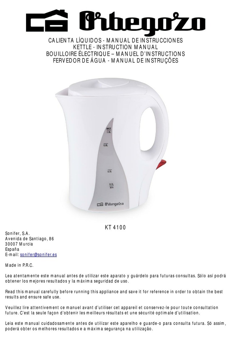 Orbegozo KT 4100 instruction manual