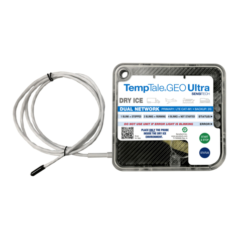 Sensitech TempTale GEO Ultra Dry Ice User manual