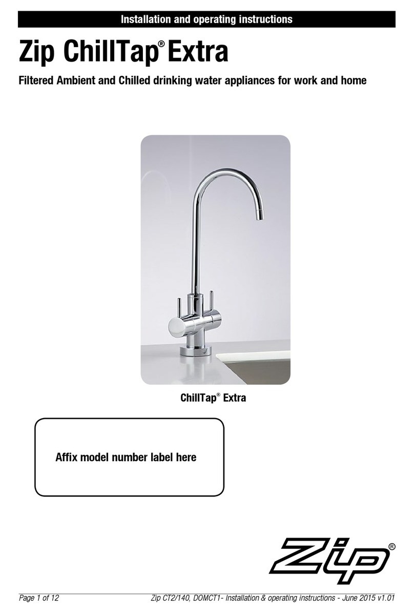 Zip ChillTap Extra CT2/140 Installation and operating instructions