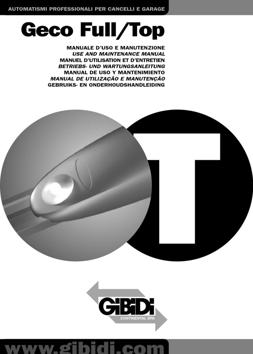 GiBiDi Geco Full/Top User manual
