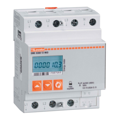 LOVATO ELECTRIC DME D300 T2 instruction manual