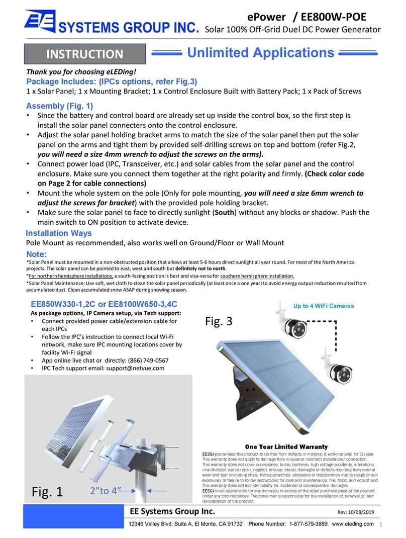 eLEDing ePower EE850W-POE330 quick start guide