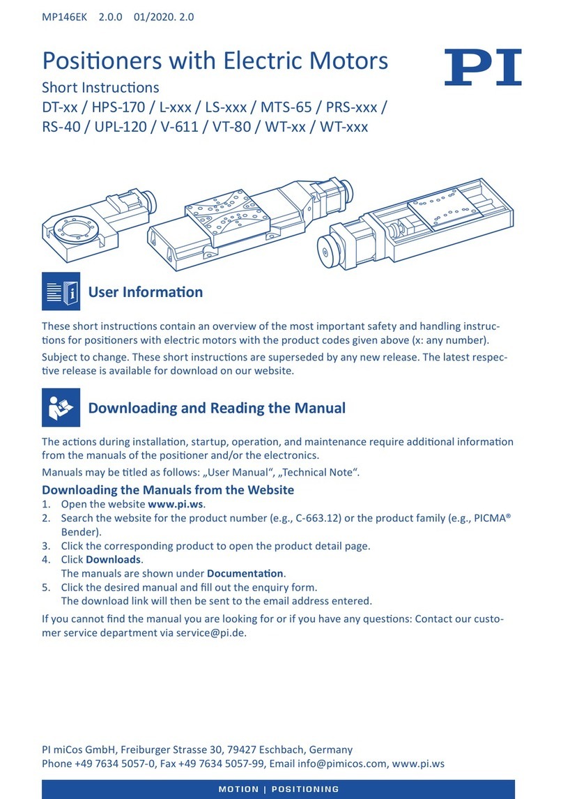 PI UPL-120 Short instructions