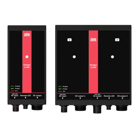 DEFA MultiCharger 1x35A User manual