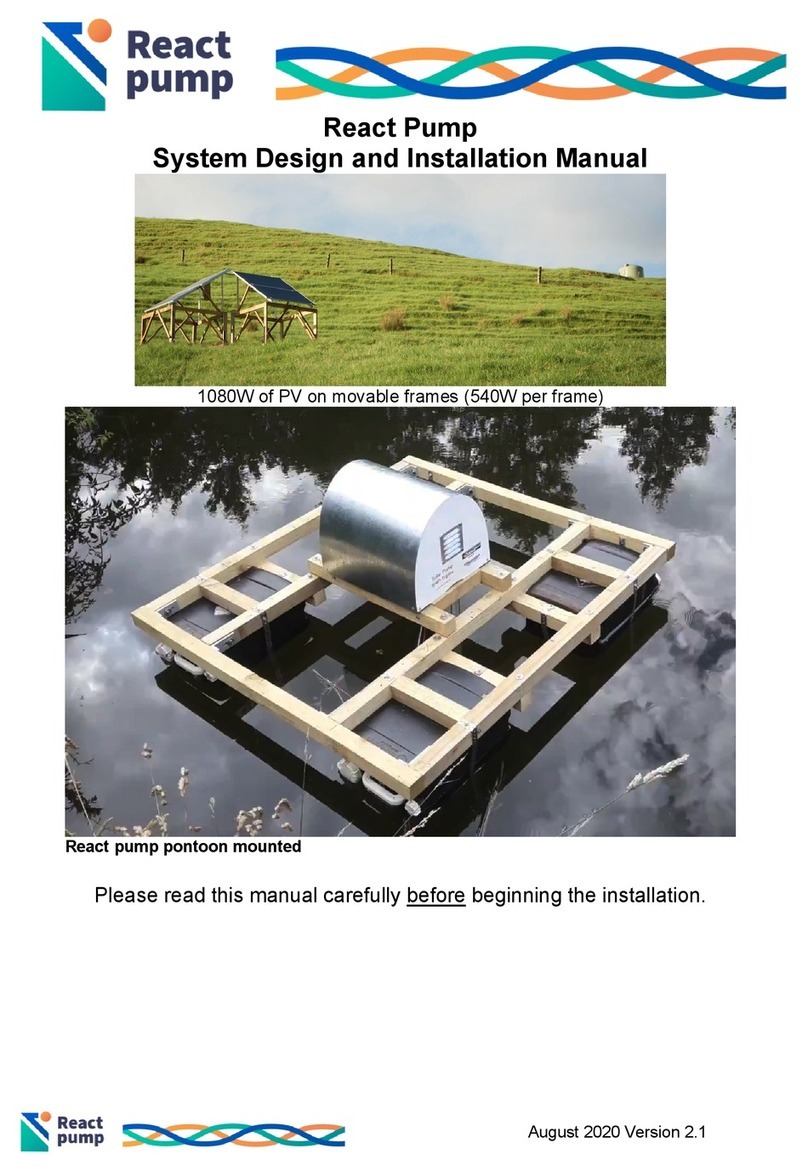 EcoInnovation React Pump System Design and Installation Manual