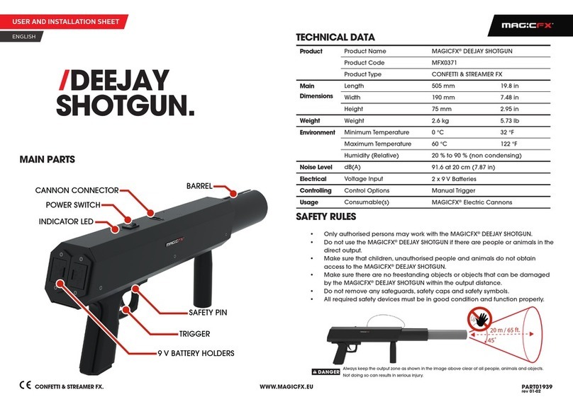 Magicfx DEEJAY SHOTGUN MFX0371 User manual