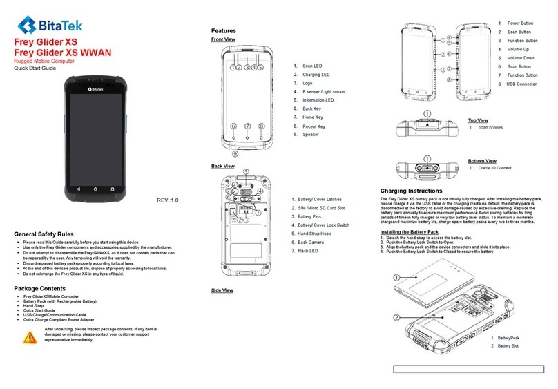 BitaTek Frey Glider XS User manual