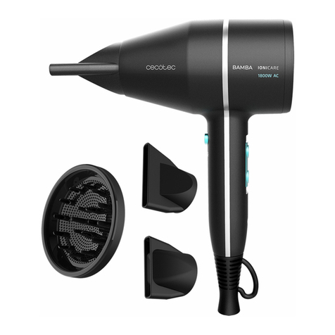 cecotec Bamba IoniCare 5500 PowerStyle Black User manual cecotec Bamba IoniCare 5500 PowerStyle Black User manual